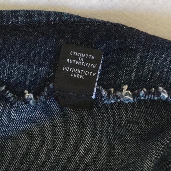 Vintage “VERSACE” jeans couture with gold Medusa buckle. - Picture 9 of 11